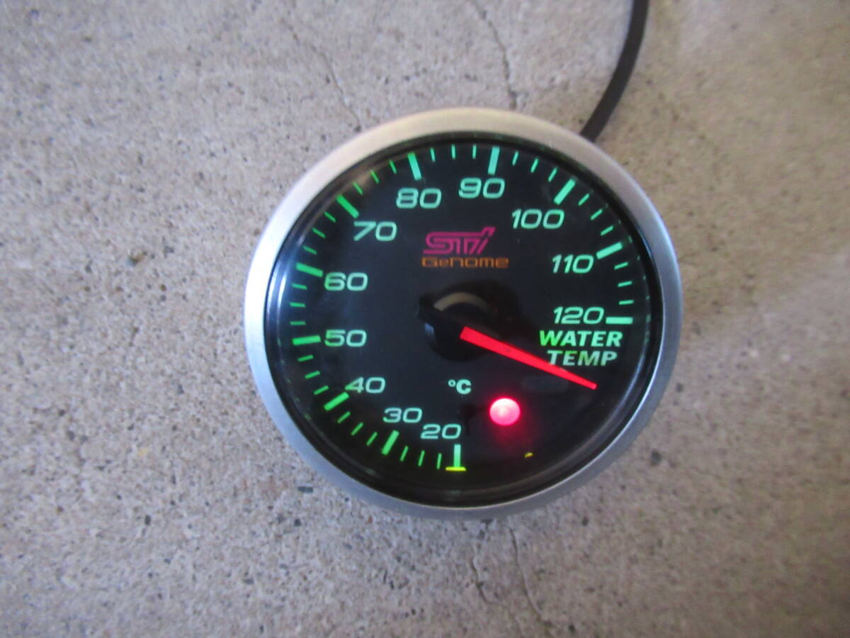 SUBARU STI Genome レーシングメーター Defi メーター 水温計 ウォーターテンプ ジャンク品 当時物 スバル ゲノム インプレッサ WRX_画像7