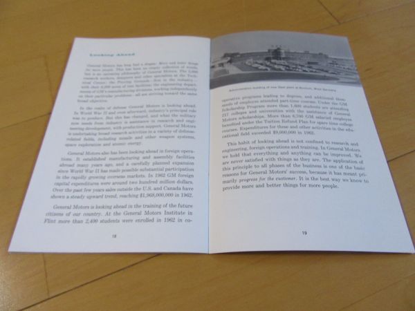 シボレー(GM)▼△62年 a LOOK at GM 古小冊子_画像7