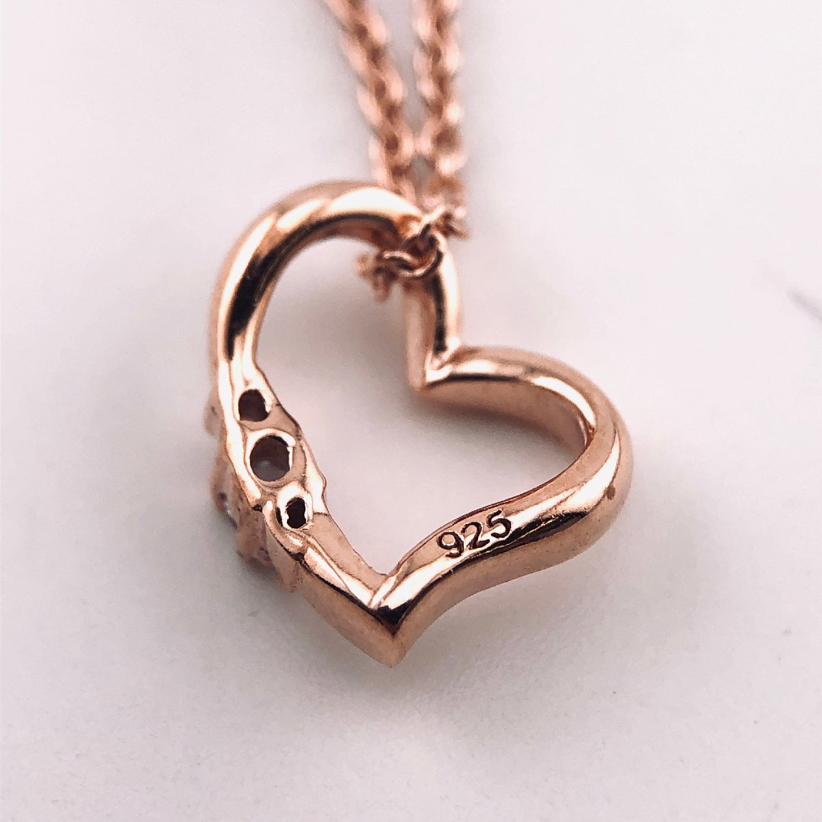 19980/Sears(sia-z) натуральный бриллиант Heart колье плюшевый мишка мягкая игрушка комплект 1491-tdt-01-w11 голубой топаз женский [0924]