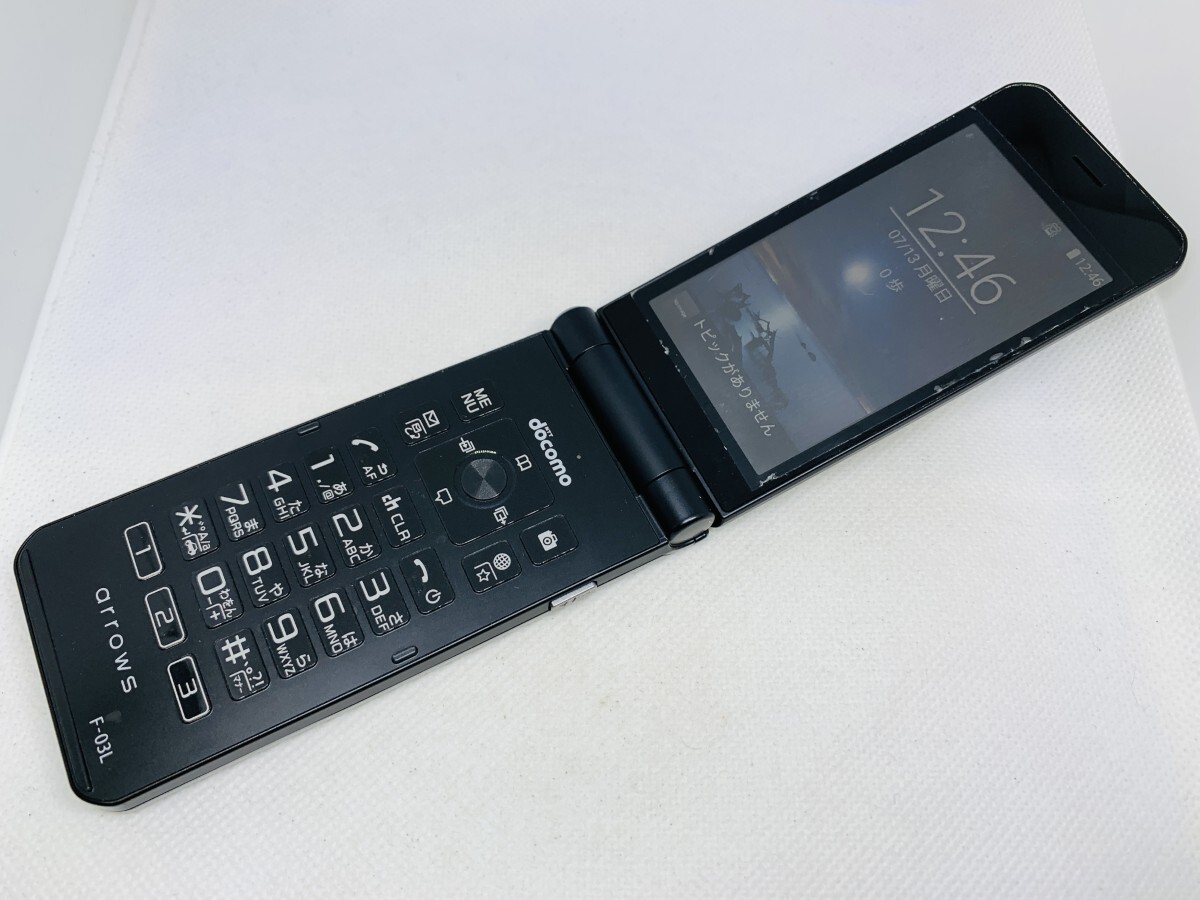 ★送料無料★良品★docomo★F-03L★ブラック★0007280001743★SYS★11/07_画像3