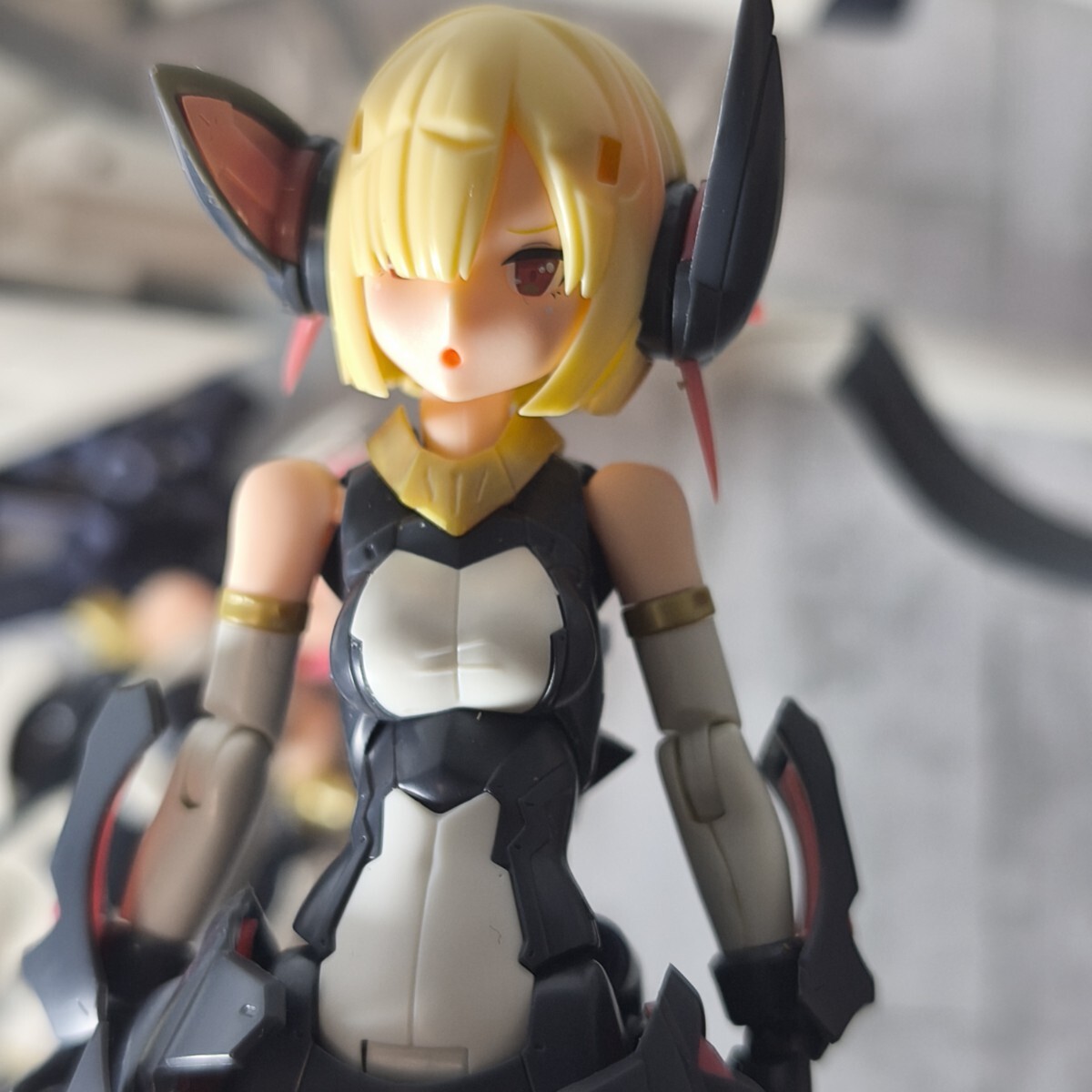 【ジャンク　パーツ取り用】コトブキヤ美プラ3体　メガミデバイス ランチャー ＆ ランサー　フレームアームズ・ガール アヤツキ_画像3