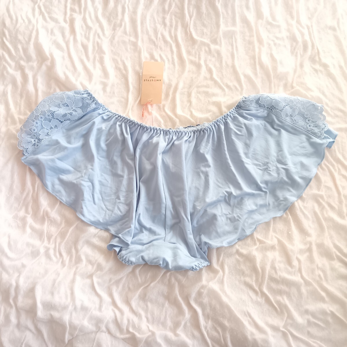 Lサイズ トリンプ ショーツ アモスタイル Triumph 定価2530円 水色 AMOSTYLE 水色　新品未使用品_画像2