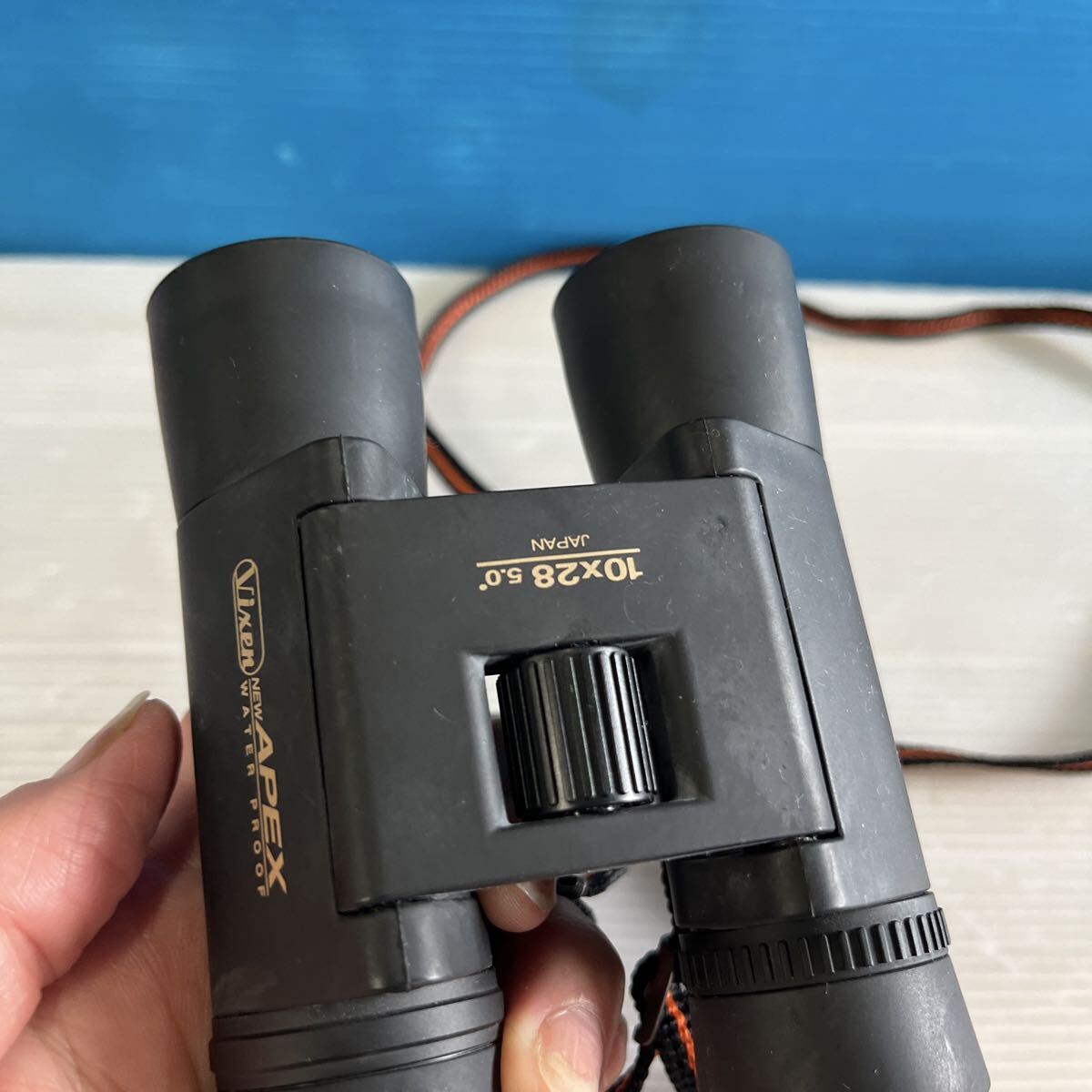 双眼鏡 ビクセン ニューアペックス 10×24 5° Vixen 日本製 APEX アウトドア バードウォチング スポーツ観戦 コンサート 軽量 中古品 _画像4