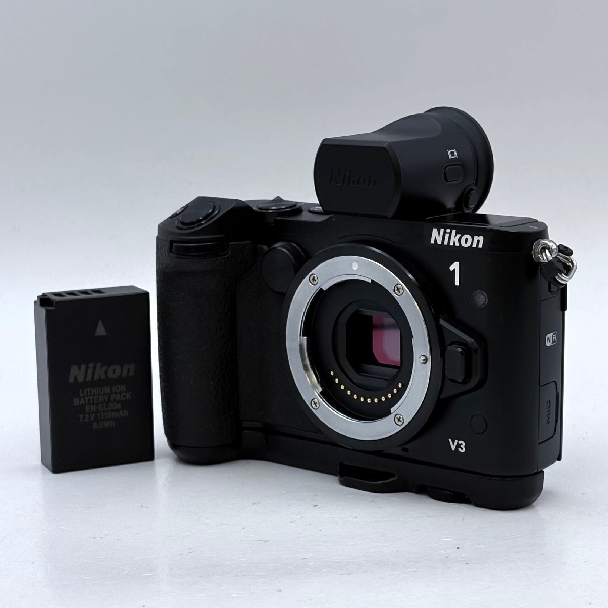 1円～/Nikon/ニコン/1/V3/ブラック/ボディ/付属品付/GR-N1010/DF-N1000/デジタルカメラ/ミラーレス一眼/ジャンク/X054_画像1
