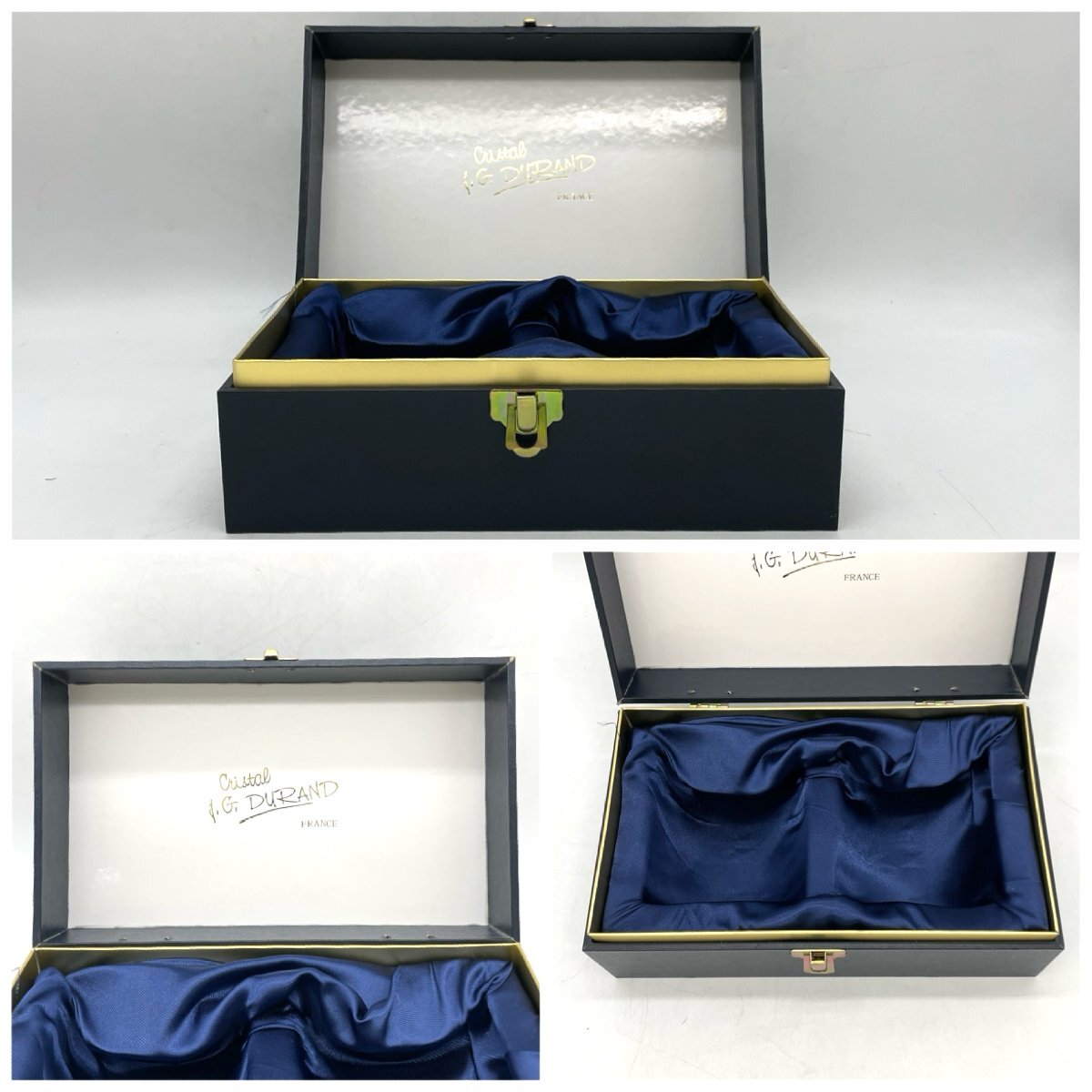 未使用/保管品/J.G.DURAND/デュラン/CRYSTAL/クリスタル/FRANCE/グラス/２個セット/箱付/ペア/ガラス/食器/雑貨/R129_画像9