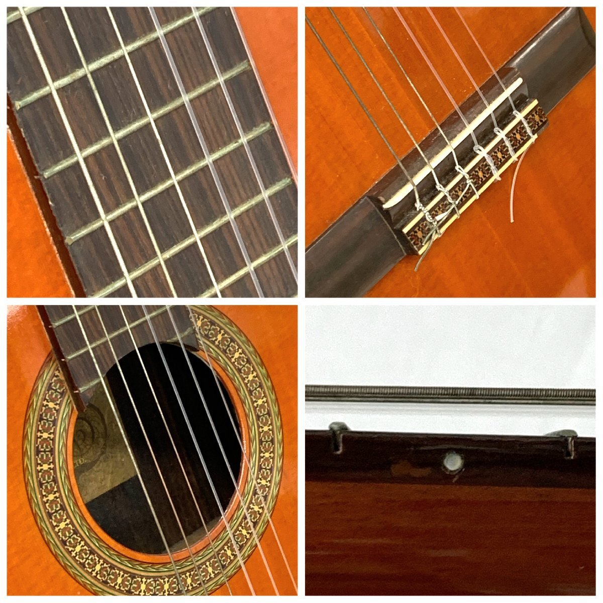 1円～/YAMAHA/ヤマハ/G-280A/クラシックギター/アコースティックギター/日本製/付属品付/アンティーク/ヴィンテージ/楽器/ジャンク/TH043_画像6