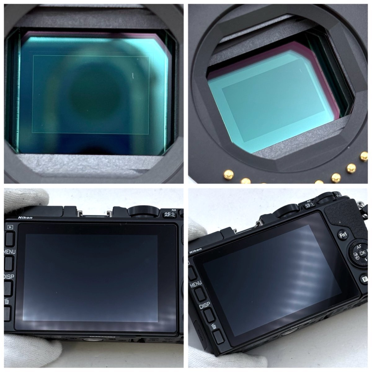 1円～/Nikon/ニコン/1/V3/ブラック/ボディ/付属品付/GR-N1010/DF-N1000/デジタルカメラ/ミラーレス一眼/ジャンク/X054_画像4