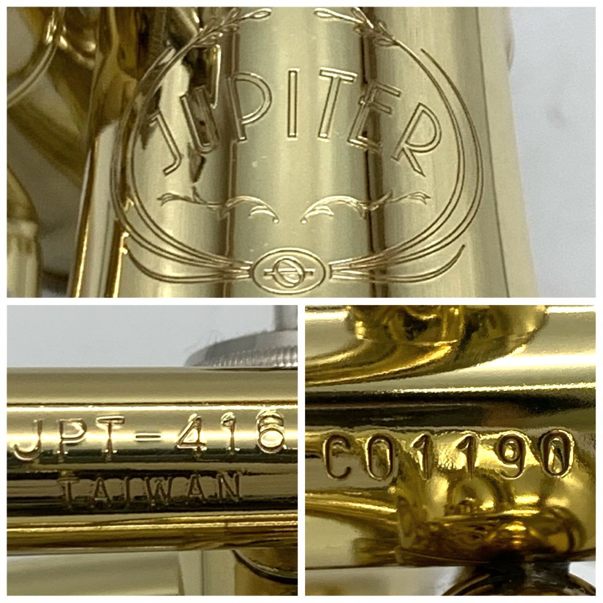 1円～/Jupiter/ジュピター/JPT-416/ポケットトランペット/ケース・付属品付/楽器/管楽器/吹奏楽/ジャンク/TH052_画像4