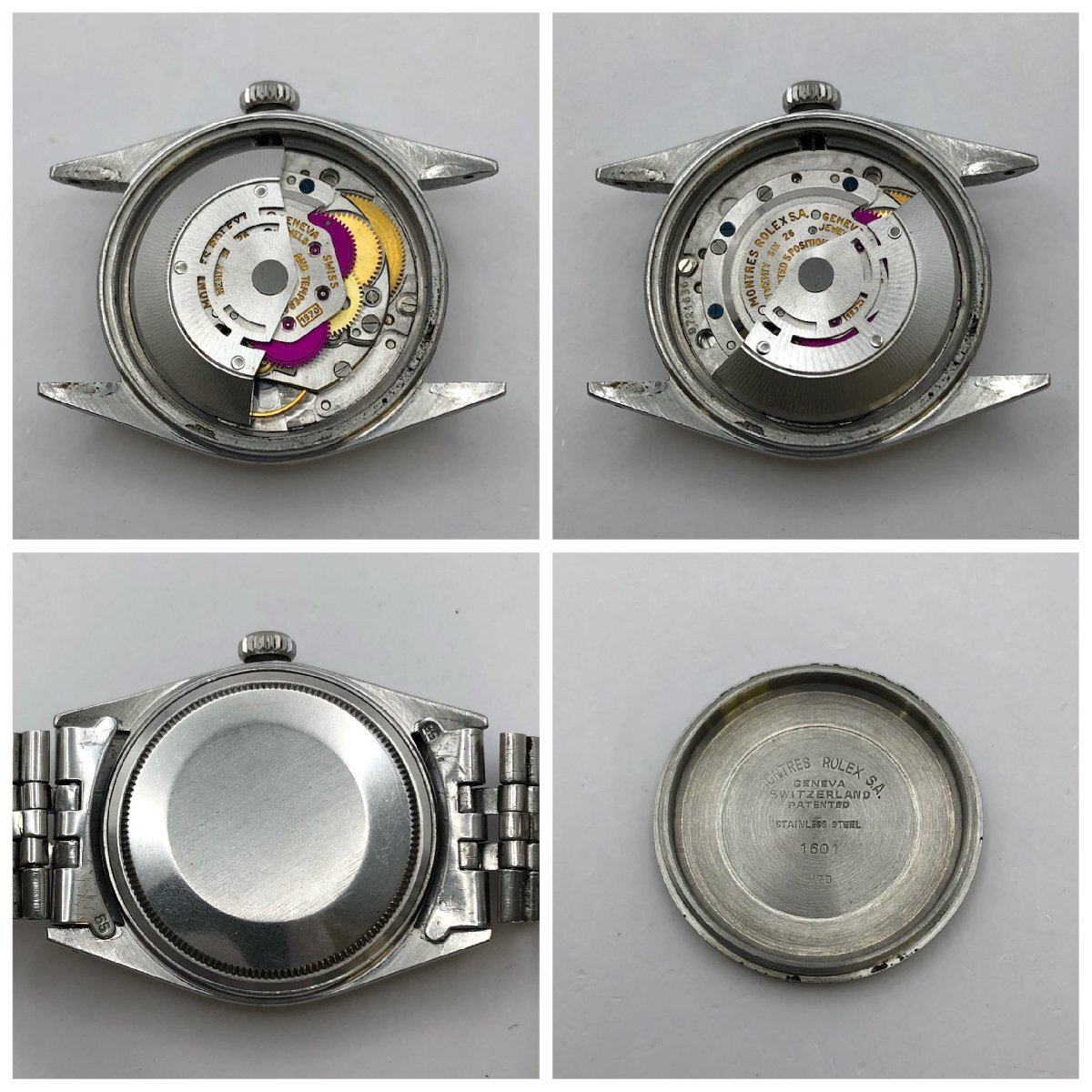 1円～/ROLEX/ロレックス/DATEJUST/デイトジャスト/OYSTER PERPETUAL/Ref.1601/23番台/Cal.1570/自動巻/メンズ腕時計/稼動品/ジャンク/S077_画像9