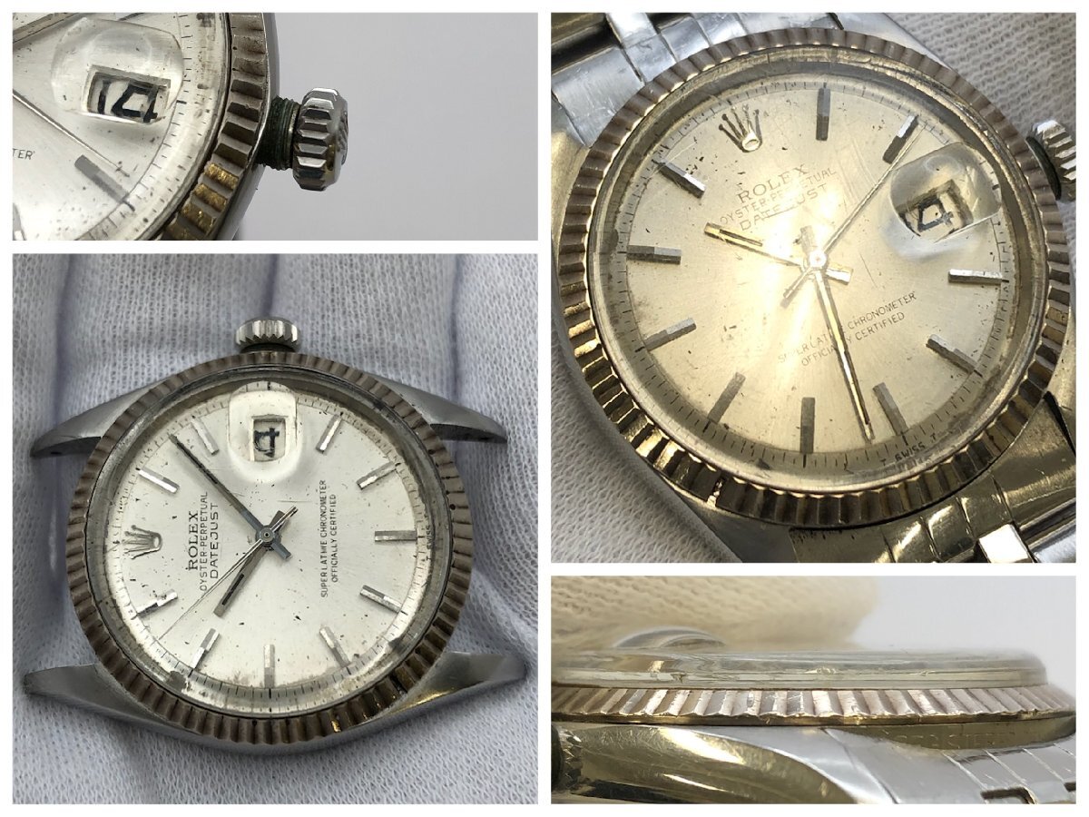 1円～/ROLEX/ロレックス/DATEJUST/デイトジャスト/OYSTER PERPETUAL/Ref.1601/23番台/Cal.1570/自動巻/メンズ腕時計/稼動品/ジャンク/S077_画像6