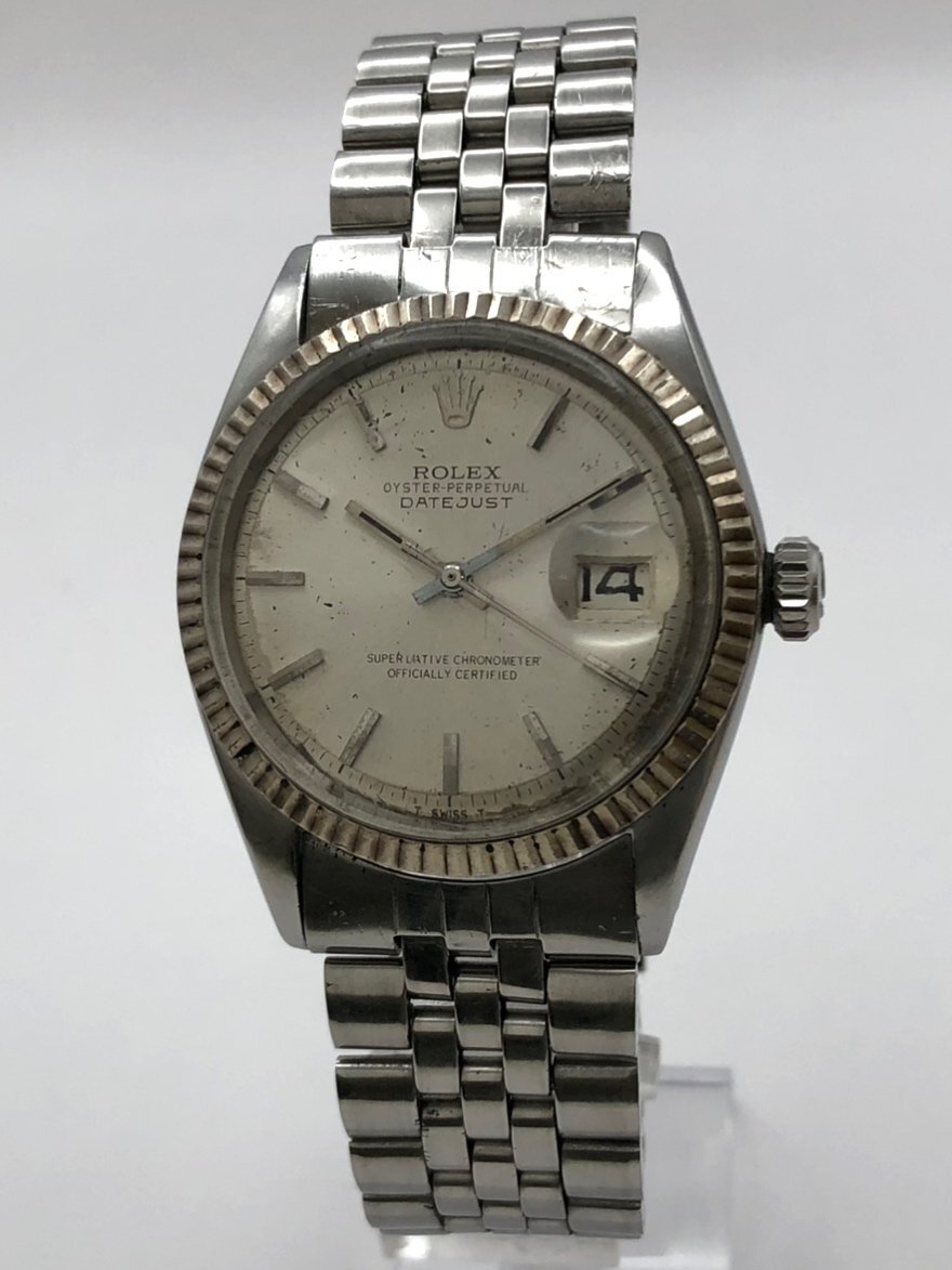 1円～/ROLEX/ロレックス/DATEJUST/デイトジャスト/OYSTER PERPETUAL/Ref.1601/23番台/Cal.1570/自動巻/メンズ腕時計/稼動品/ジャンク/S077_画像2