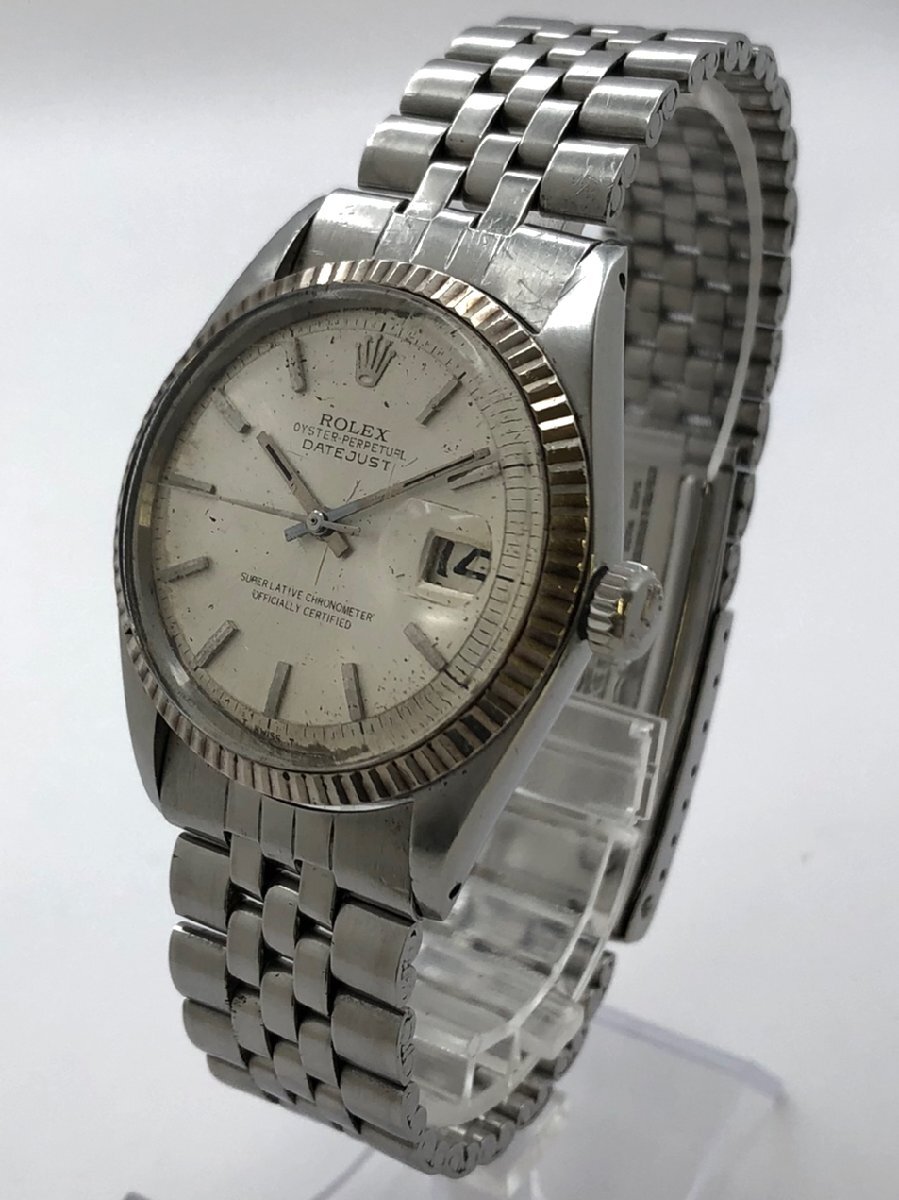 1円～/ROLEX/ロレックス/DATEJUST/デイトジャスト/OYSTER PERPETUAL/Ref.1601/23番台/Cal.1570/自動巻/メンズ腕時計/稼動品/ジャンク/S077_画像1