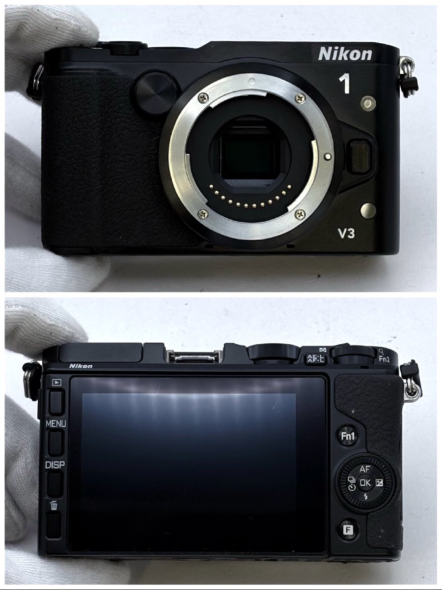 1円～/Nikon/ニコン/1/V3/ブラック/ボディ/付属品付/GR-N1010/DF-N1000/デジタルカメラ/ミラーレス一眼/ジャンク/X054_画像2