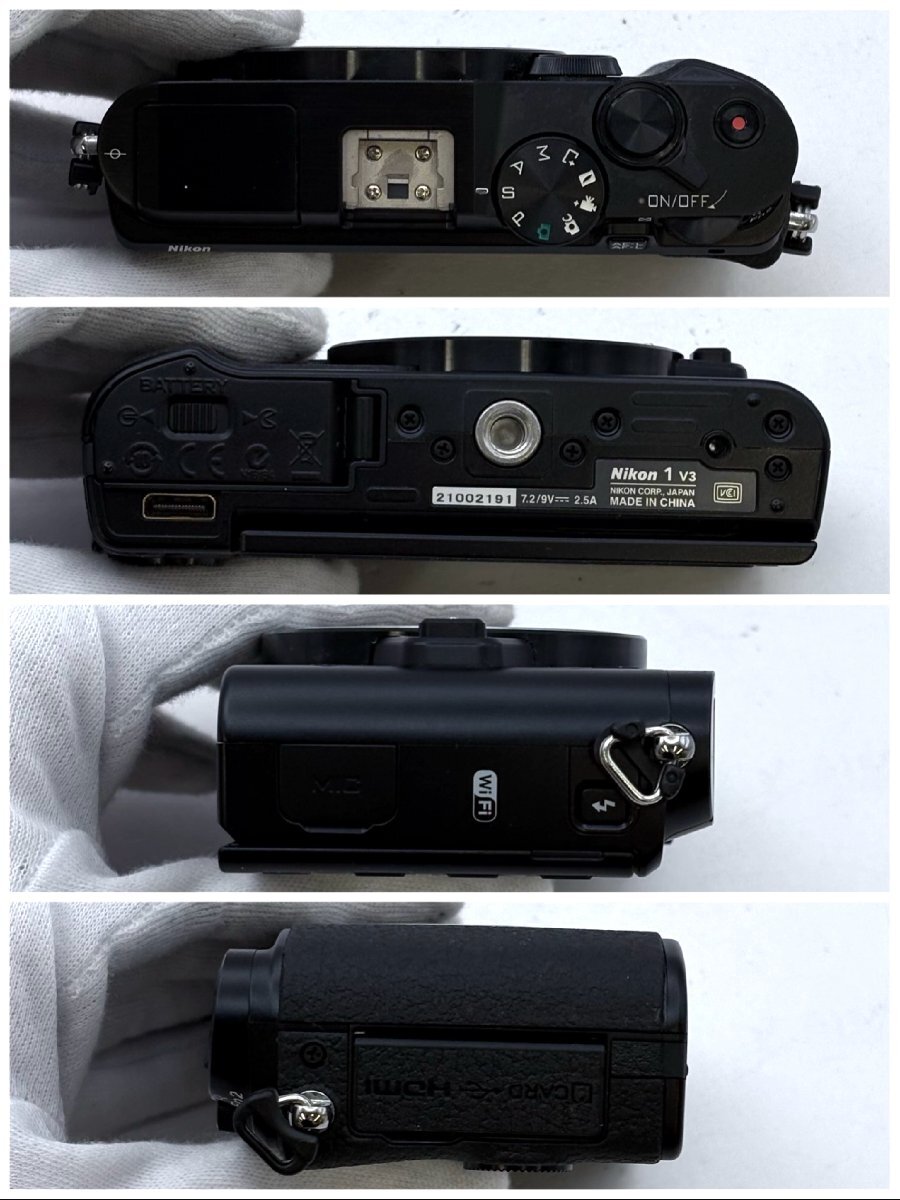 1円～/Nikon/ニコン/1/V3/ブラック/ボディ/付属品付/GR-N1010/DF-N1000/デジタルカメラ/ミラーレス一眼/ジャンク/X054_画像3