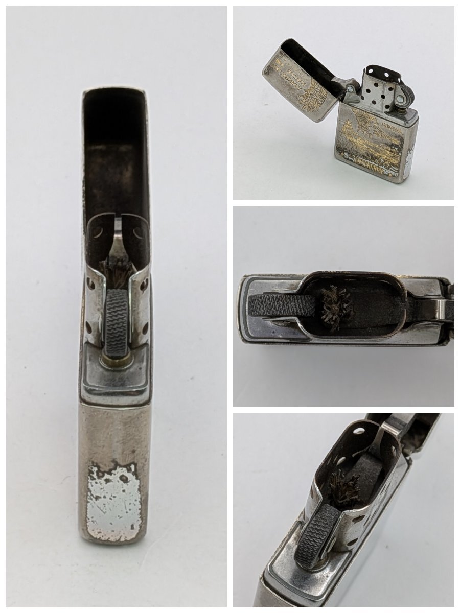 ZIPPO/ジッポー/AMERICAN EAGLE/アメリカンイーグル/Ⅷ/エンタープライズ/CVN-65/シルバーカラー/1995年製/ライター/煙草/ジャンク/L095_画像5