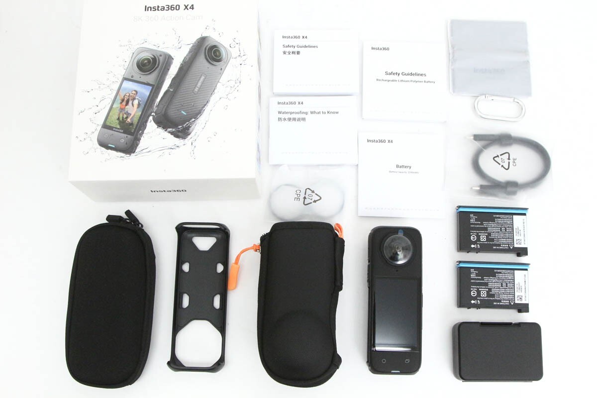 【全額返金保証】美品｜Insta360 X4 [ブラック]（純正予備バッテリー付属） CA01-R3026-2F3_画像2