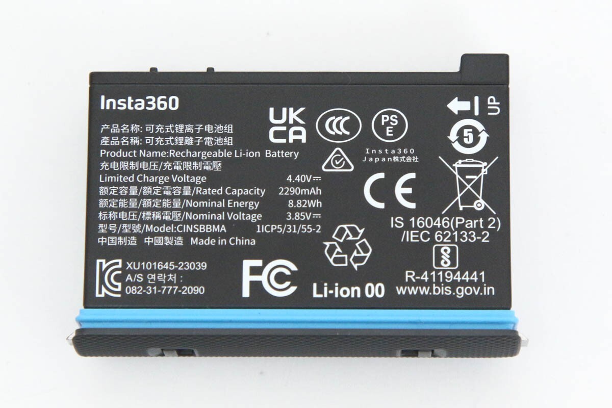 【全額返金保証】美品｜Insta360 X4 [ブラック]（純正予備バッテリー付属） CA01-R3026-2F3_画像6