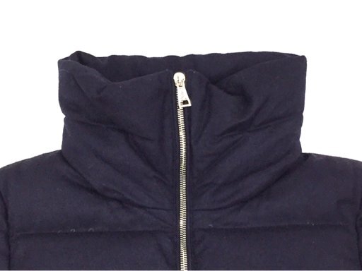 1 иен Moncler размер 1 TORCELLE GIUBBOTTO длинный рукав пуховик Zip выше внешний женский темно-синий серия 