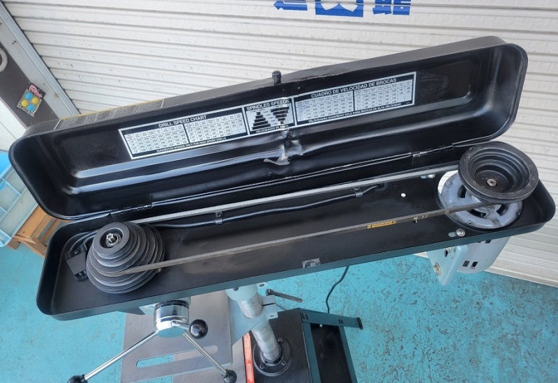 ●○中古　DELTA　架台付ボール盤　11-090　※一部へこみ有(カバー)○●_画像7