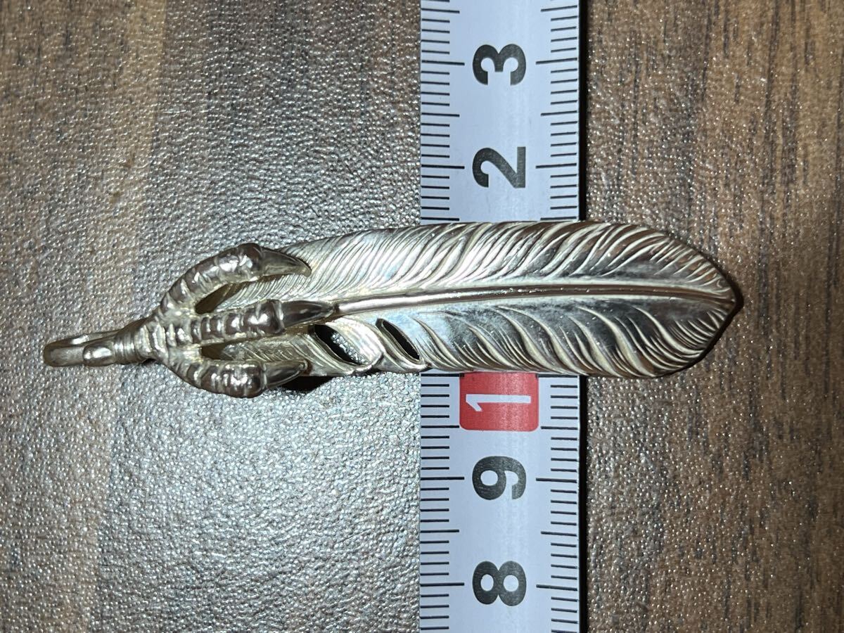 アリゾナフリーダム Arizonafreedom 特大フェザー 70mm 銀爪 イーグルクロー 右向き 検 ゴローズ goro s TADY KING シルバー925_画像6
