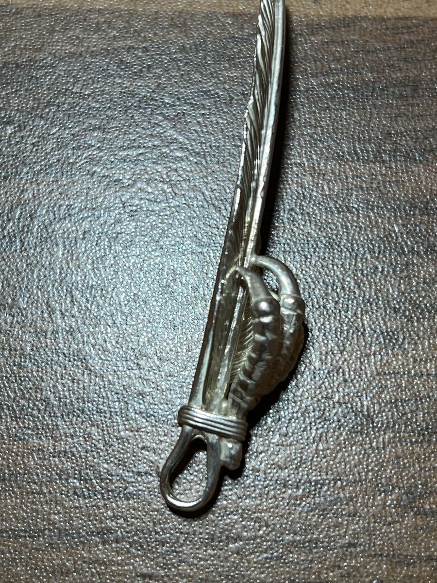 アリゾナフリーダム Arizonafreedom 特大フェザー 70mm 銀爪 イーグルクロー 右向き 検 ゴローズ goro s TADY KING シルバー925_画像4