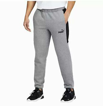 新品 S ★ PUMA プーマ メンズ スウェット ジョガー パンツ 裏起毛 グレー PipeSportsJogger ロゴ 裏フリース コットン ユニセックス_画像1