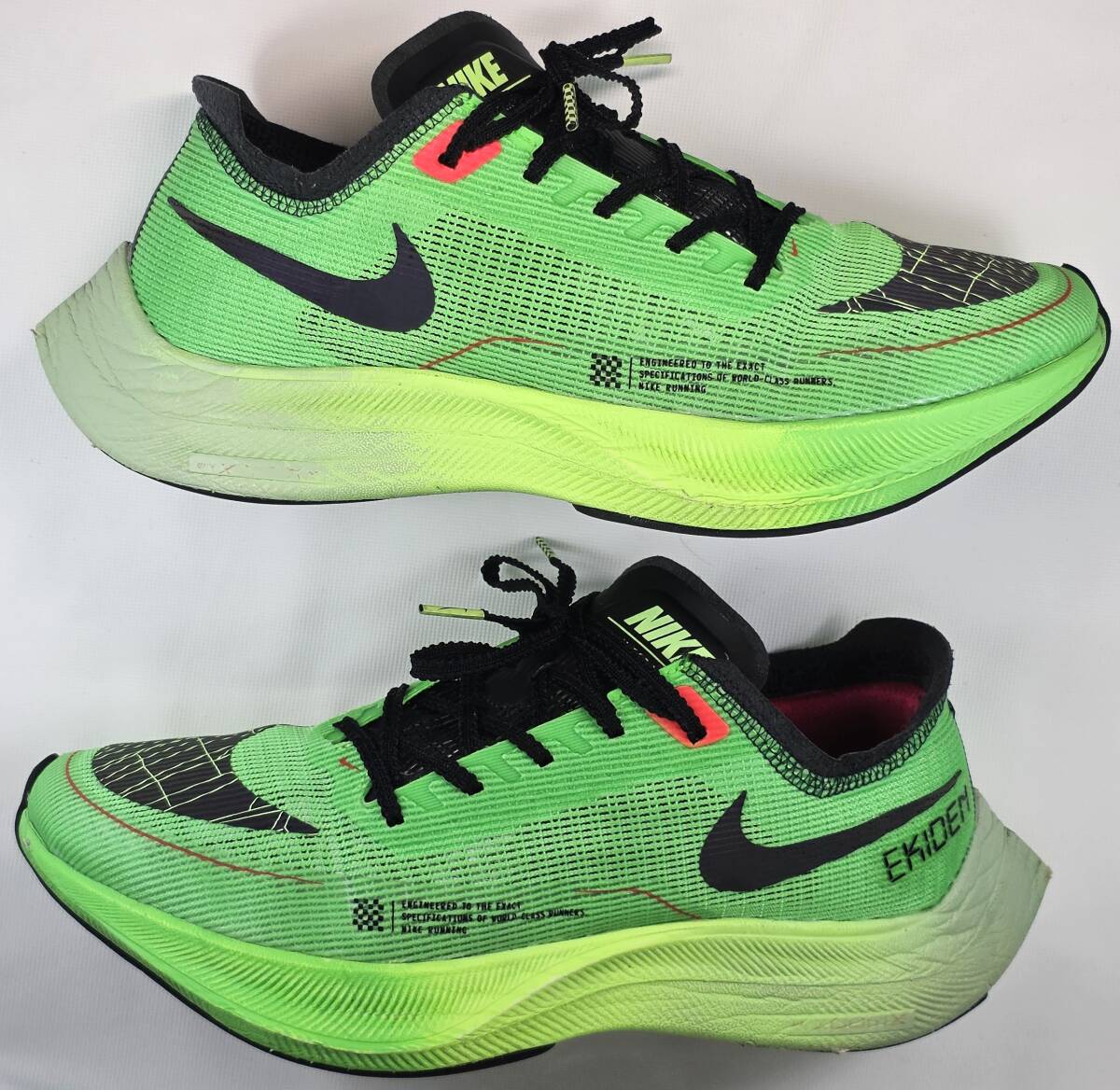 【美品・USED/ZOOMX＆CARBON PLATE内蔵/超軽量188g/リフレクタブル素材】NIKE　ZOOMX　VAPORFLY　NEXT％２　“EKIDEN”　　サイズ＝26.0cm_画像7
