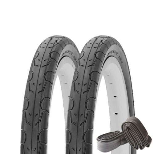 COMPASS 自転車 タイヤ 700×28C W/O 2本セット P1159 ブラック タイヤ2本 チューブ(英式)2本 リムバンド2本_画像1