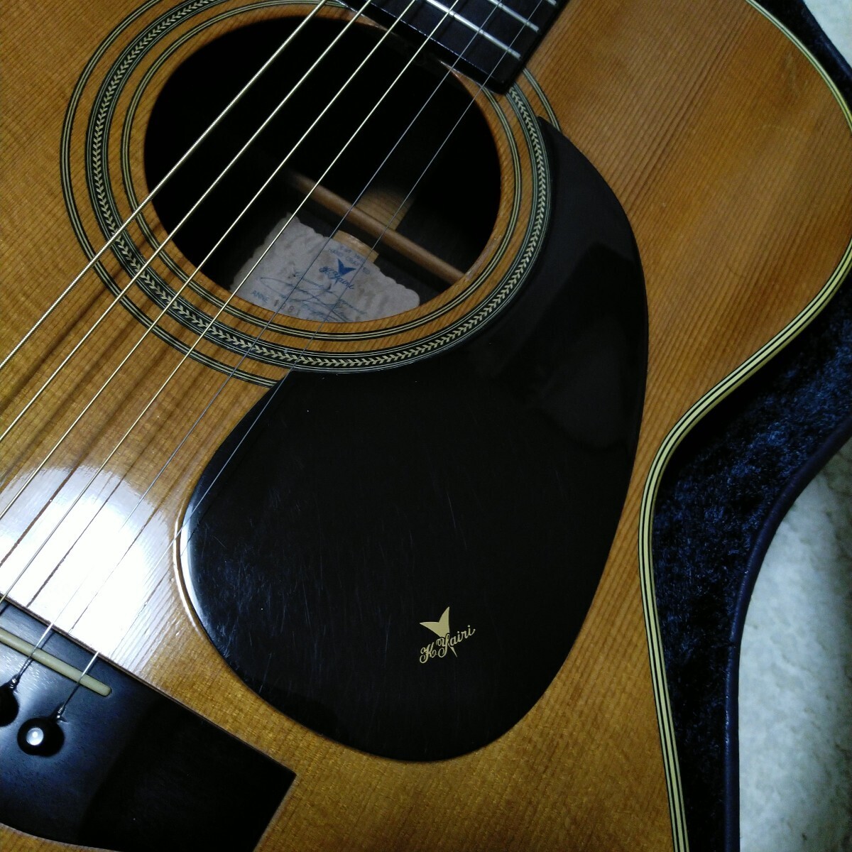 K.yairi DY-008F 1981 год производства 000 модель все одиночный доска Rucker покраска черное дерево гриф краска включено PG k.yairi оригинальный жесткий чехол есть прекрасный звук редкий товар 