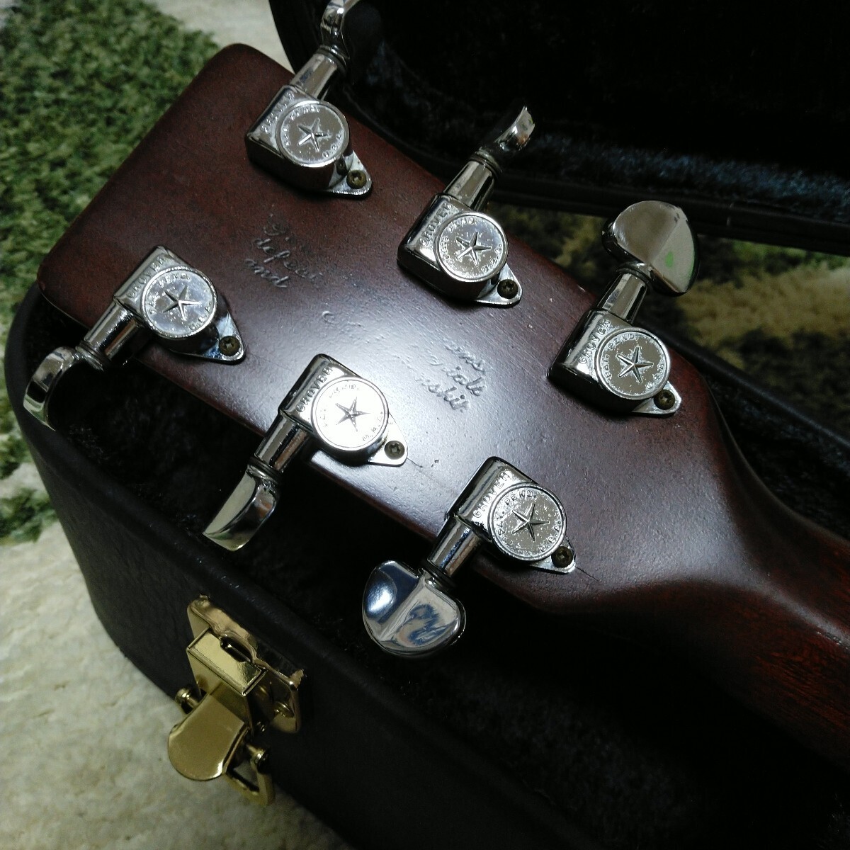 K.yairi DY-008F 1981 год производства 000 модель все одиночный доска Rucker покраска черное дерево гриф краска включено PG k.yairi оригинальный жесткий чехол есть прекрасный звук редкий товар 