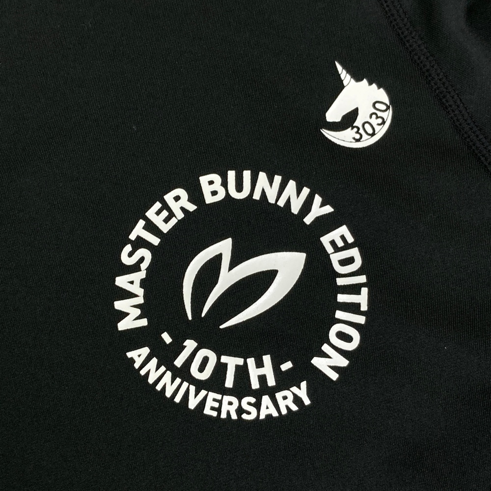 MASTER BUNNY EDITION マスターバニーエディション 10周年 ハイネック 長袖Tシャツ ブラック系 4 [240101551509] ゴルフウェア メンズ_画像3