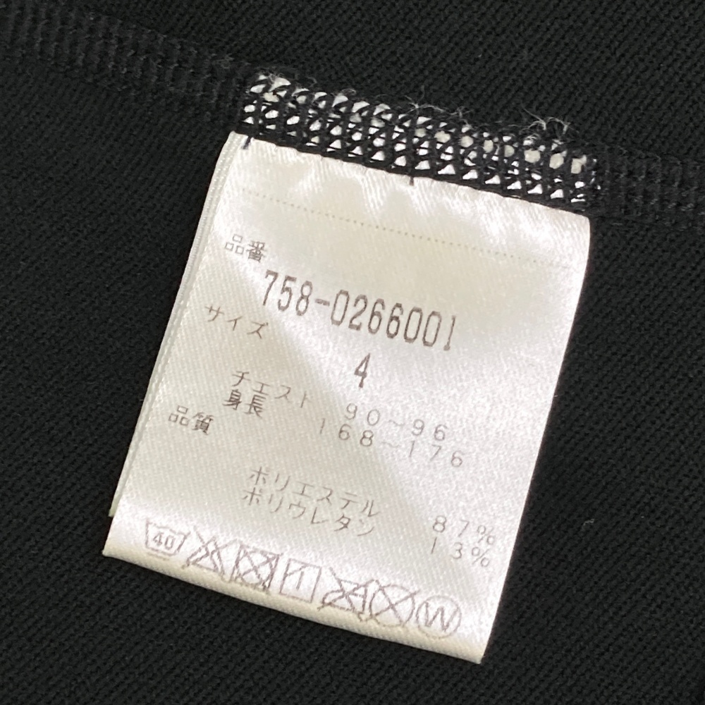 MASTER BUNNY EDITION マスターバニーエディション 10周年 ハイネック 長袖Tシャツ ブラック系 4 [240101551509] ゴルフウェア メンズ_画像4