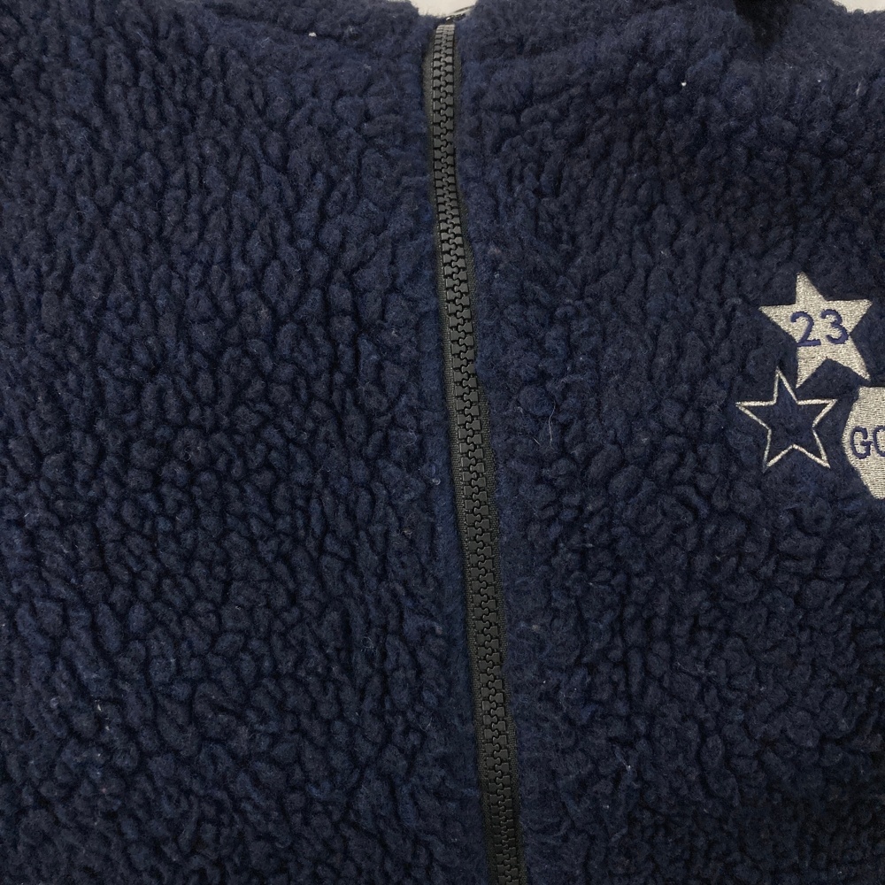 23区GOLF ニジュウサンクゴルフ フード付 ボア ジップベスト ネイビー系 1 [240101535603] ゴルフウェア レディース_画像6