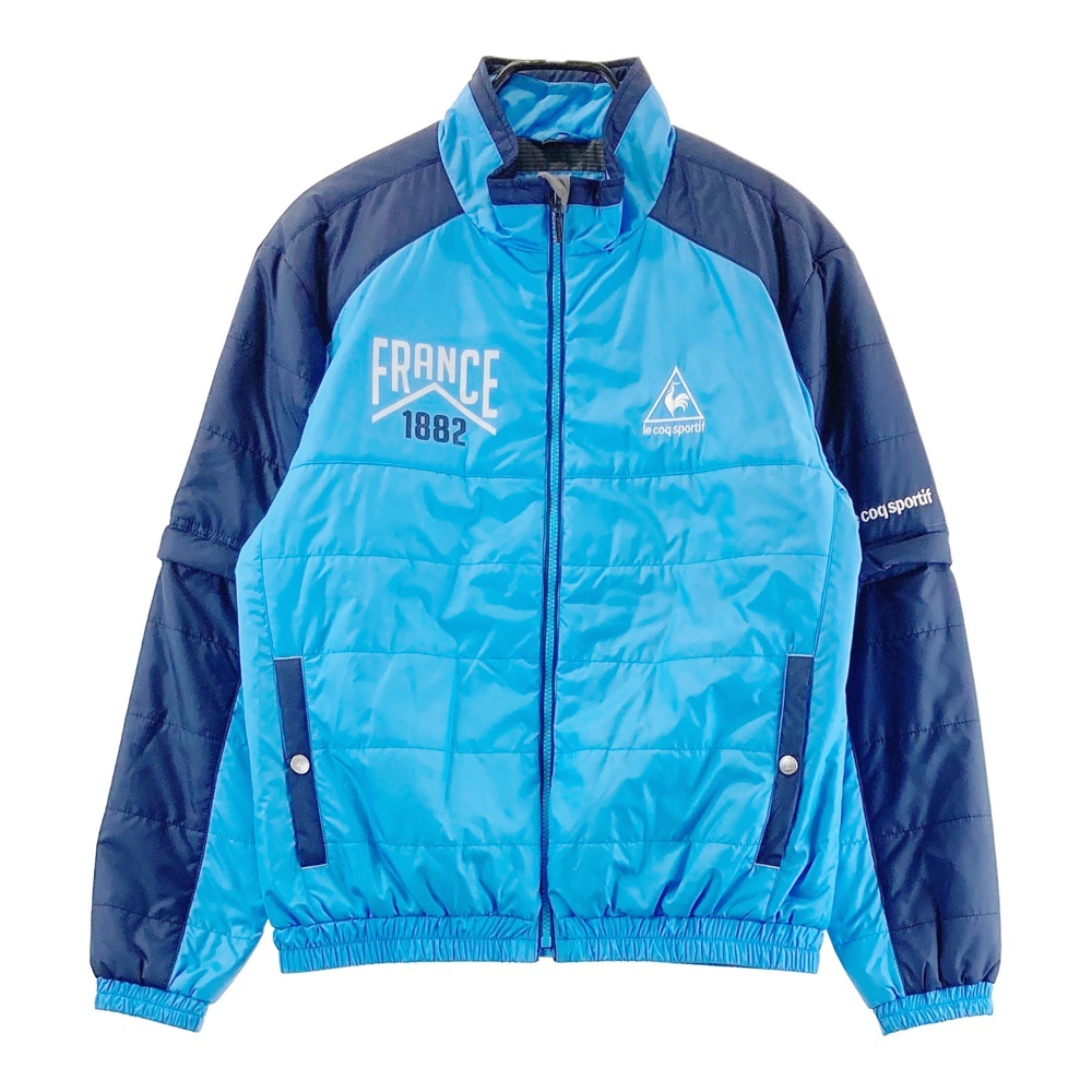 LE COQ GOLF ルコックゴルフ 2WAY 中綿ジャケット ブルー系 M [240101533132] ゴルフウェア メンズ_画像1