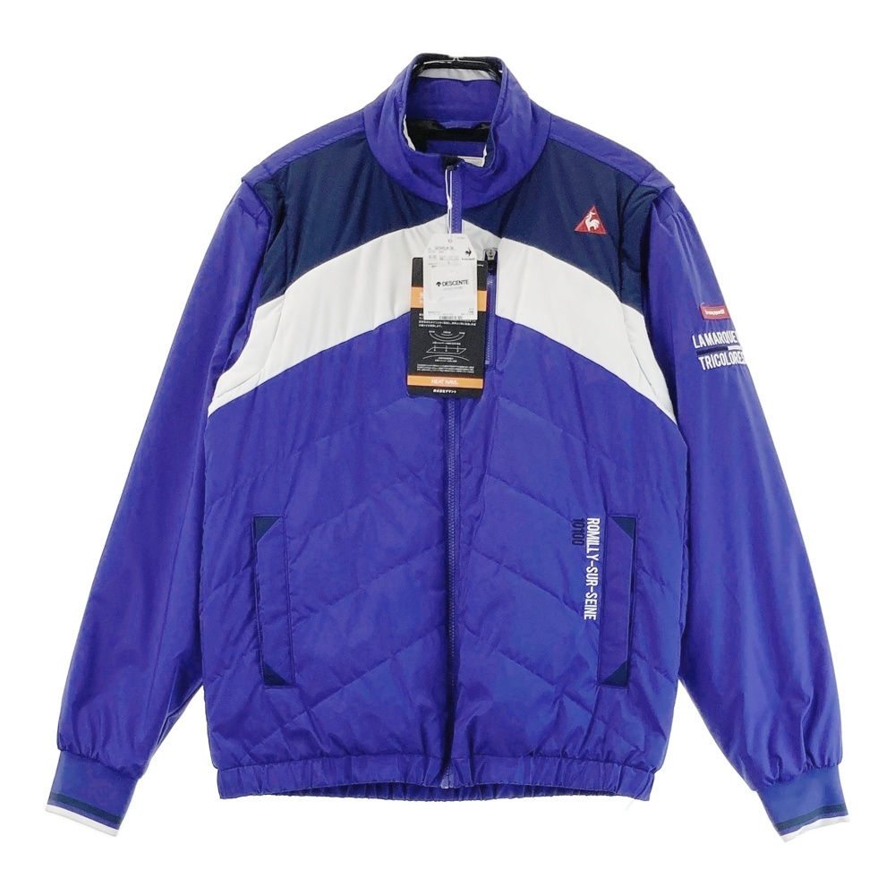 【新品】LE COQ GOLF ルコックゴルフ 2WAY 中綿 ジップジャケット ブルー系 L [240101545418] ゴルフウェア メンズ_画像1