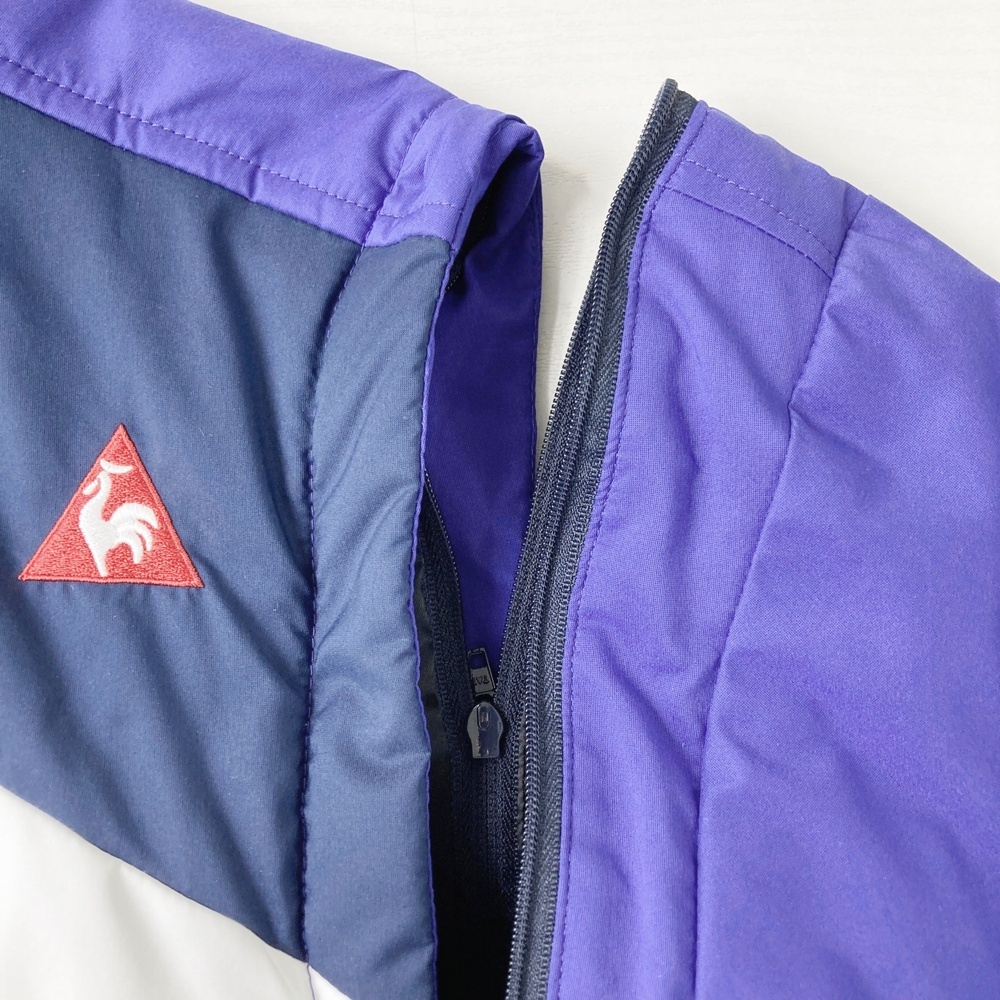 【新品】LE COQ GOLF ルコックゴルフ 2WAY 中綿 ジップジャケット ブルー系 L [240101545418] ゴルフウェア メンズ_画像3