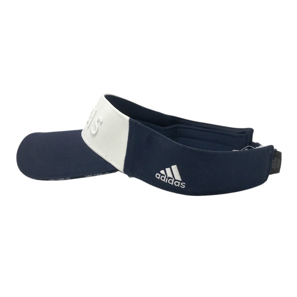 ADIDAS GOLF アディダスゴルフ サンバイザー ネイビー系 フリーサイズ [240101562282] ゴルフウェア_画像2