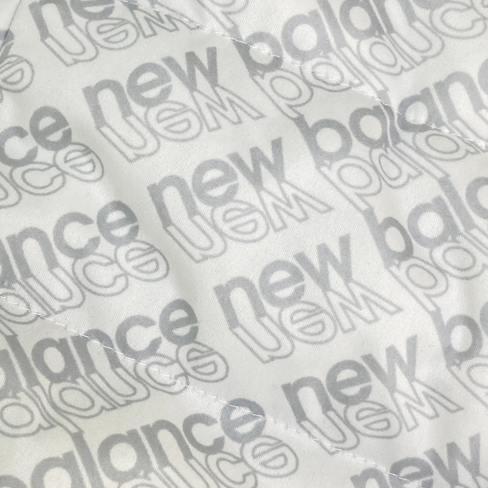 NEW BALANCE GOLF ニューバランス ファー切替 中綿 ジップベスト ロゴ 総柄 ホワイト系 1 [240101424631] ゴルフウェア レディース_画像4