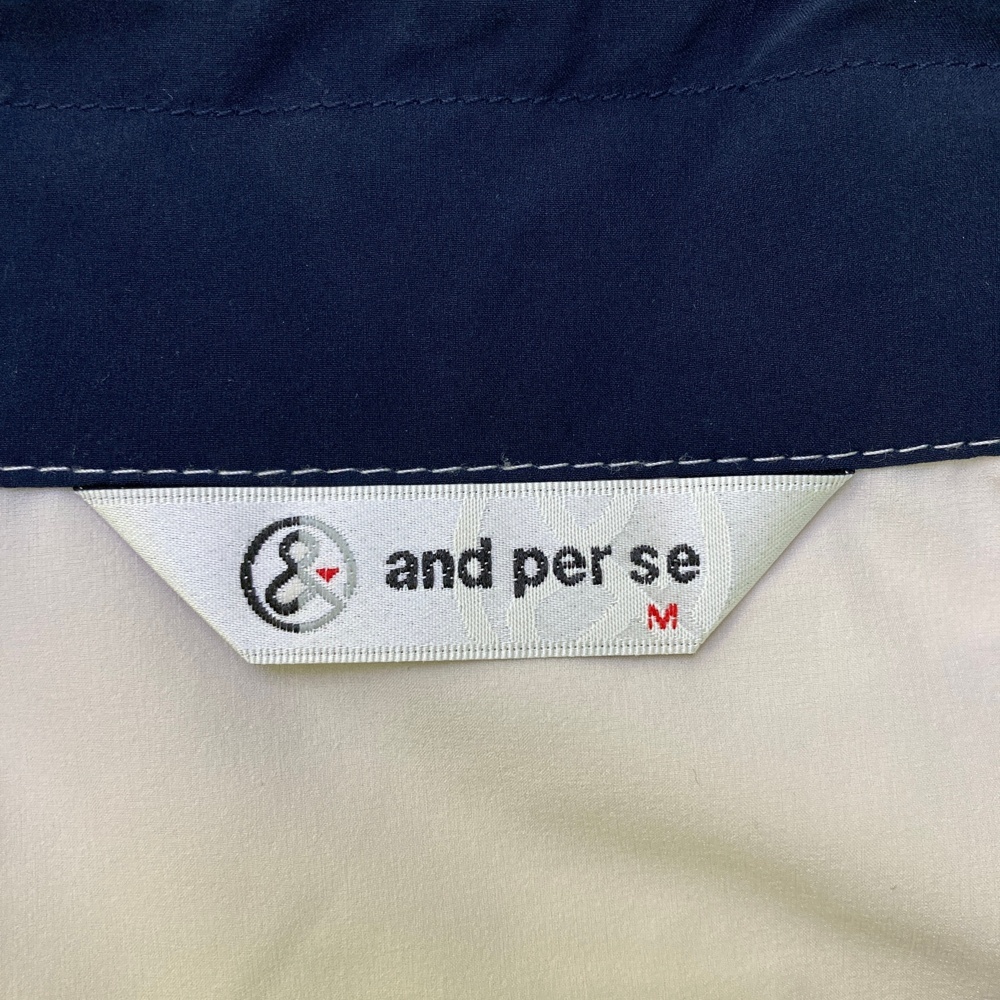 AND PER SE アンパスィ 2023年モデル 中綿ベスト ホワイト系 M [240101561392] ゴルフウェア レディース_画像4