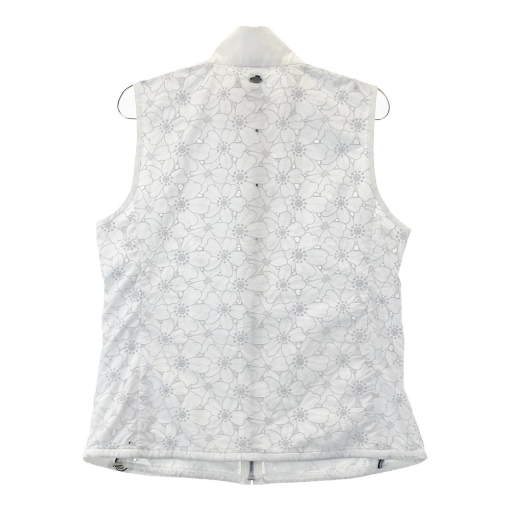 LANVIN SPORT ランバン スポール ジップベスト 花柄 ホワイト系 40 [240101567274] ゴルフウェア レディース_画像2