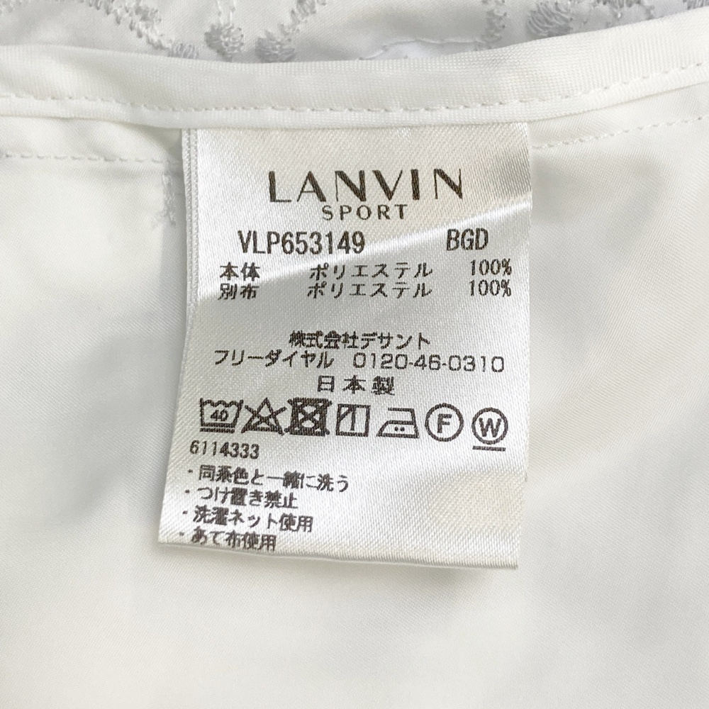 LANVIN SPORT ランバン スポール ジップベスト 花柄 ホワイト系 40 [240101567274] ゴルフウェア レディース_画像5