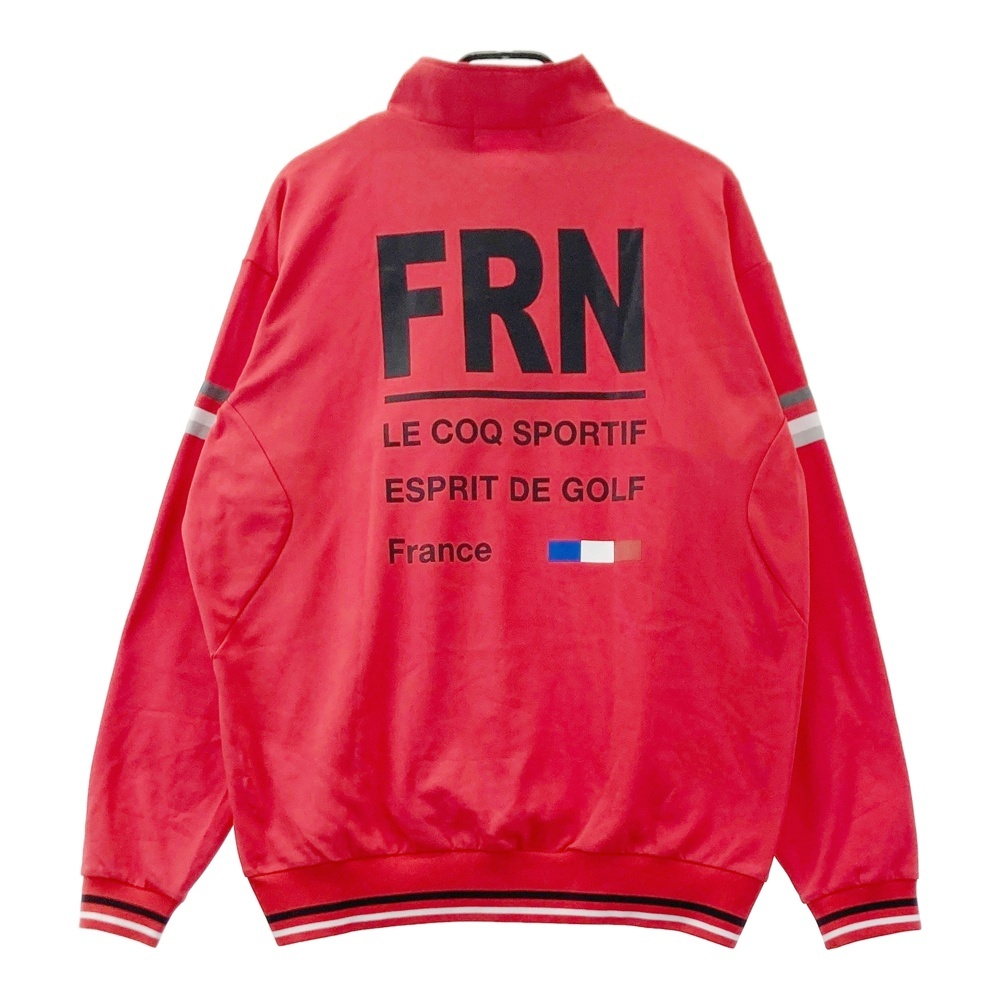 LE COQ GOLF ルコックゴルフ ハーフジップ ブルゾン レッド系 3L [240101574620] ゴルフウェア メンズ_画像2