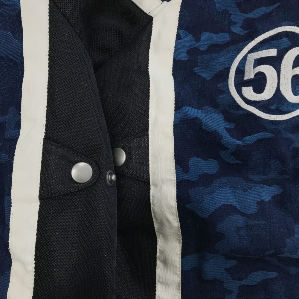 56design 56デザイン Sライン ハーフ メッシュ パーカー カモフラ柄 ブルー系 XL [240101532855] バイクウェア メンズ_画像9