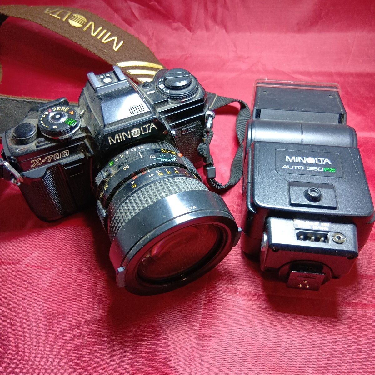  動作未確認 ジャンク扱い X-700 MINOLTA フィルムカメラ ミノルタ 360PX_画像1