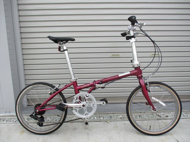 E691★25800円★　折りたたみ中古自転車【DAHON　ボードウォーク　ワインレッド　20インチ 】 入札お待ちしております(*^▽^*)_画像1