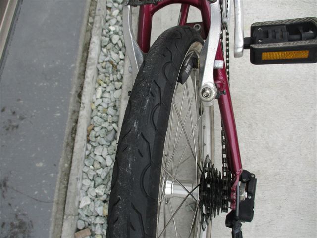 E691★25800円★　折りたたみ中古自転車【DAHON　ボードウォーク　ワインレッド　20インチ 】 入札お待ちしております(*^▽^*)_画像7