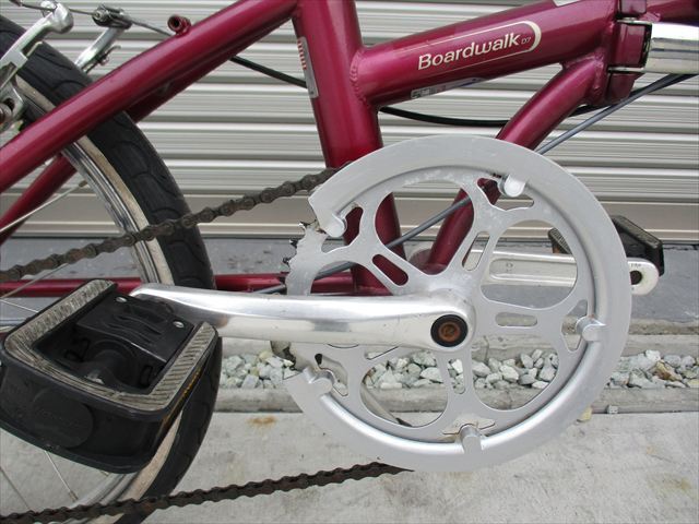 E691★25800円★　折りたたみ中古自転車【DAHON　ボードウォーク　ワインレッド　20インチ 】 入札お待ちしております(*^▽^*)_画像3