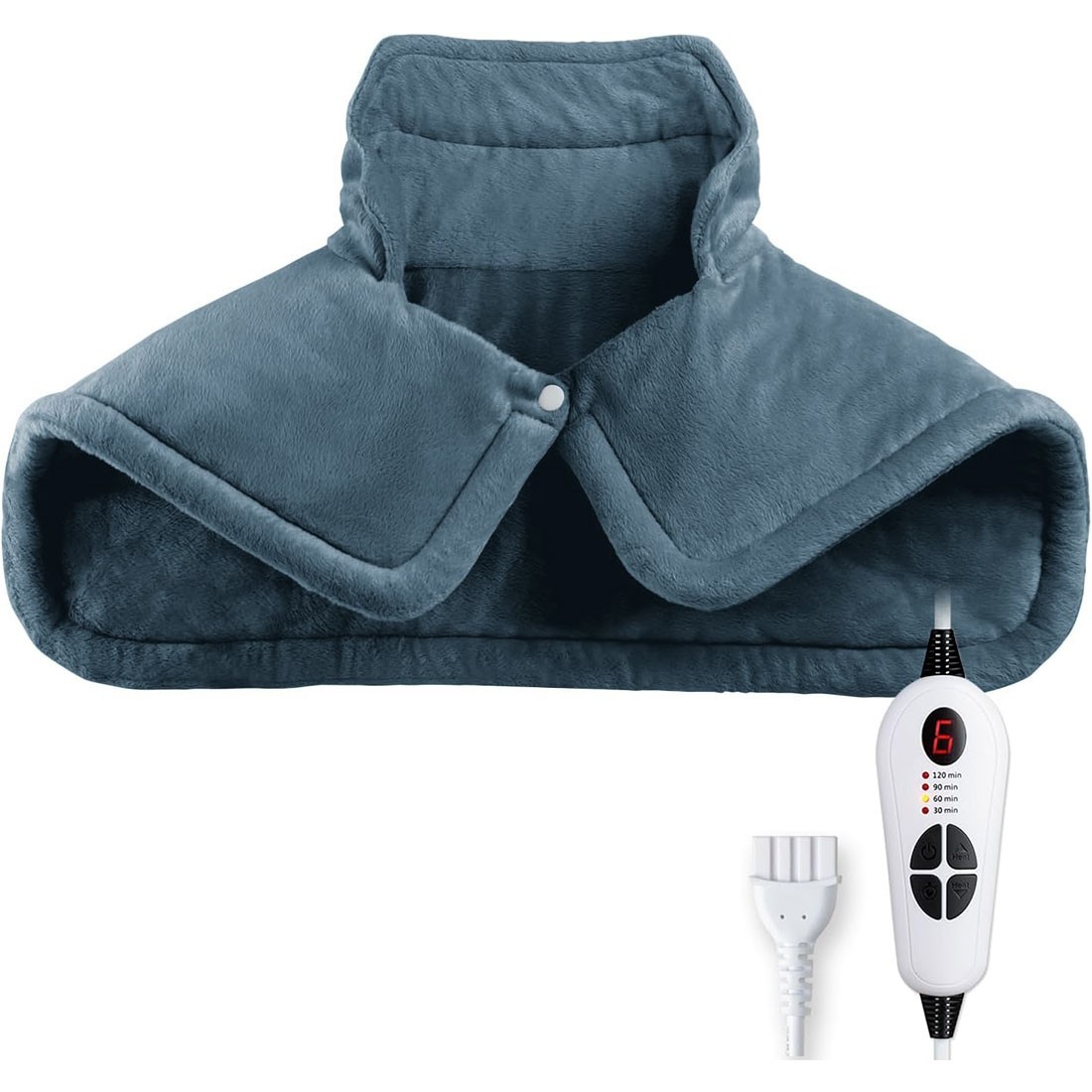 電気肩パッド ケープ 電気ホットマット 6段階温度調整 加熱パッド 在宅勤務 テレワーク あったかグッズ 寒さ対策 過熱保護 ミニ 暖かい_画像1