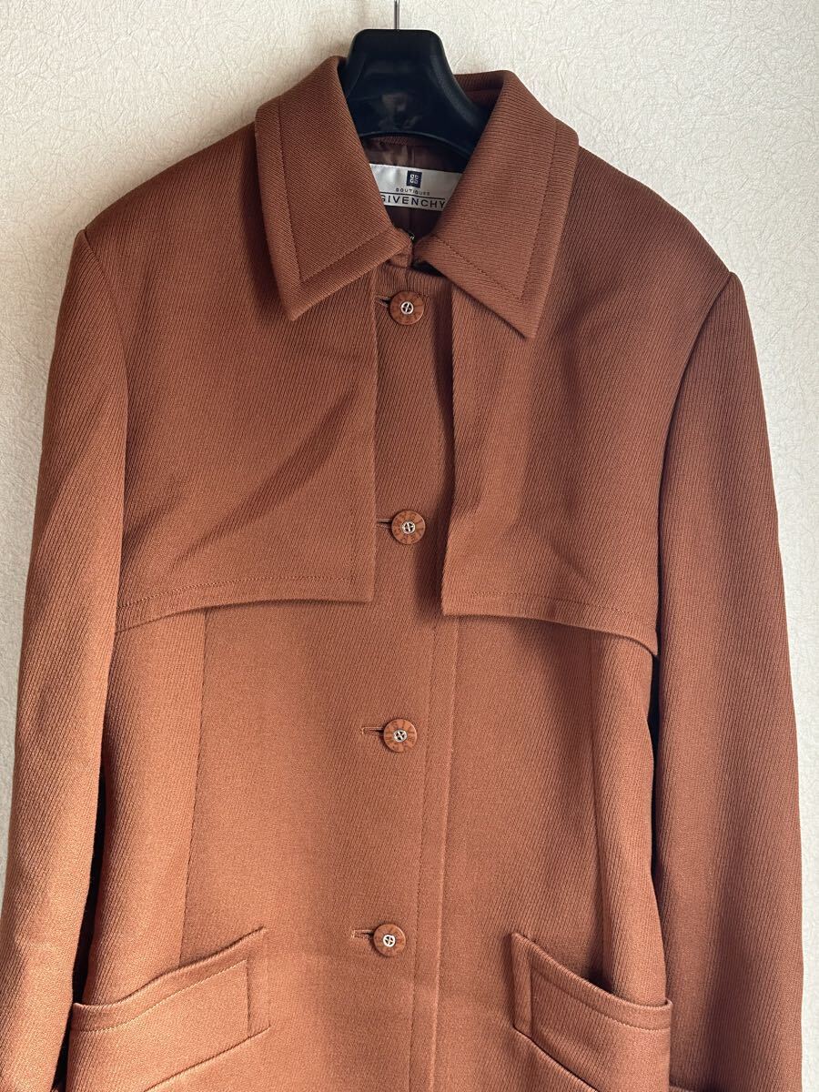 GIVENCHY ジバンシー コート サイズ 38 ブラウン 茶 476-55208_画像3