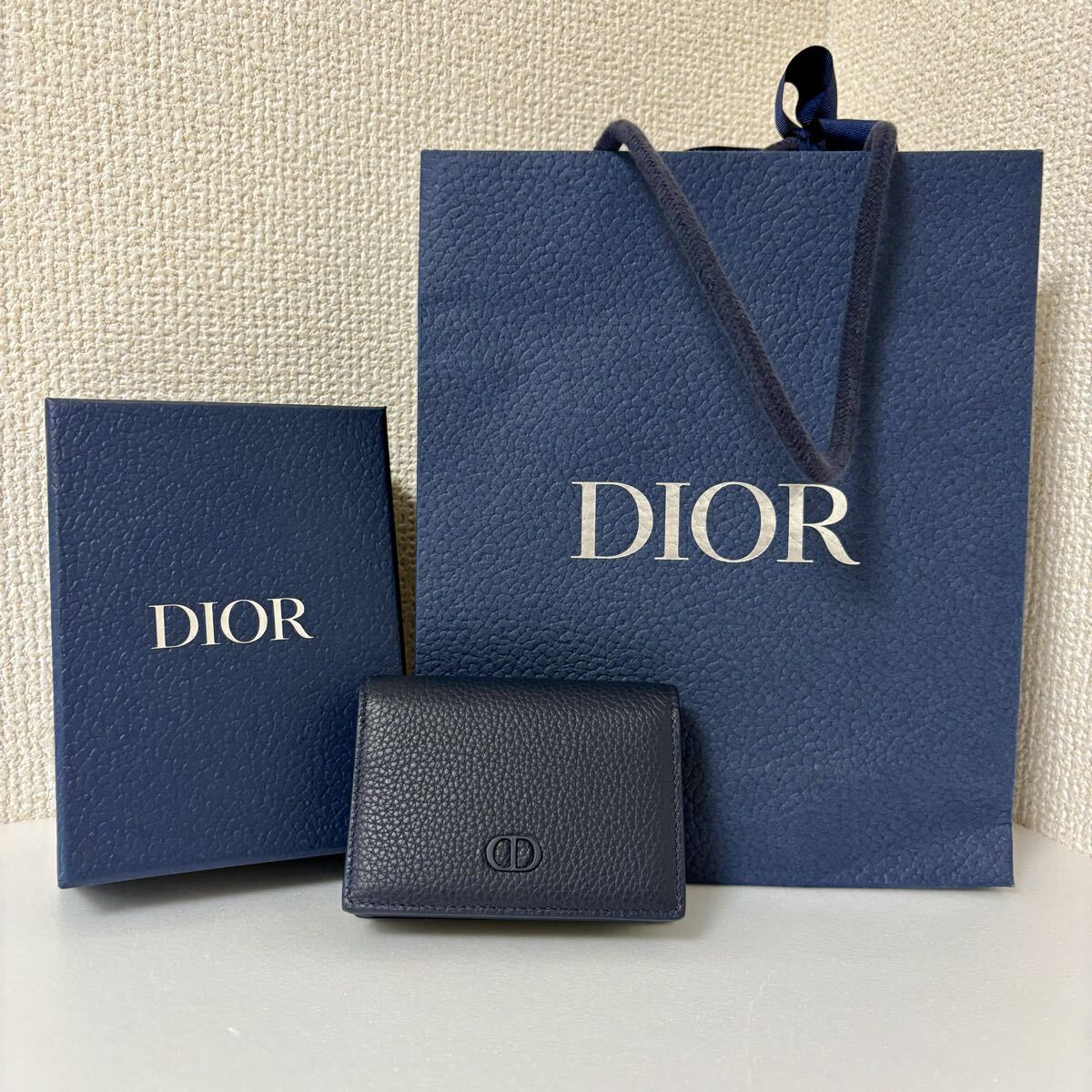 【新品未使用品】DIOR CD Icon ビジネスカードホルダー 　ネイビー_画像1